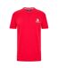 T-shirt Motif/style Logo Sur Poitrine London Homme Rouge Blanc Aquascutum-1