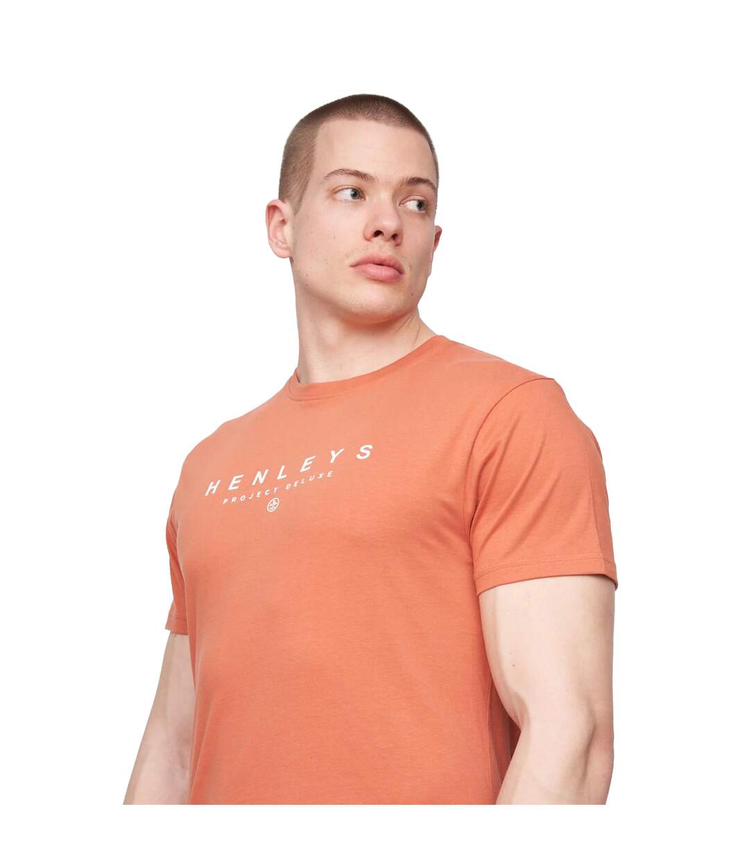 T-shirt ninesix homme rouge orangé Henleys