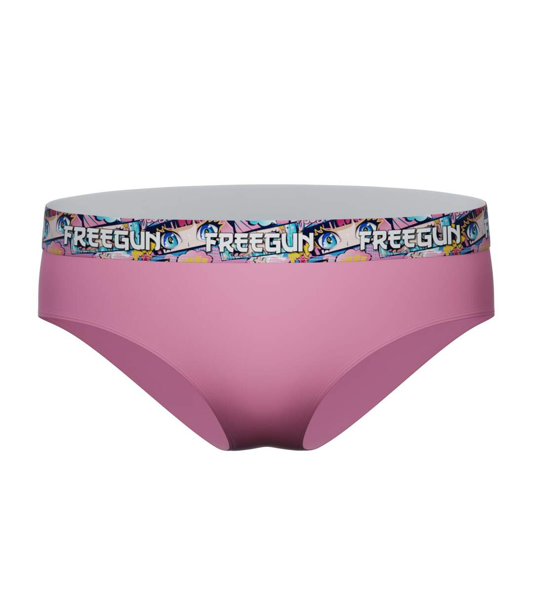 Lot  3 culottes femme en coton uni et ceinture imprimée Freegun-4