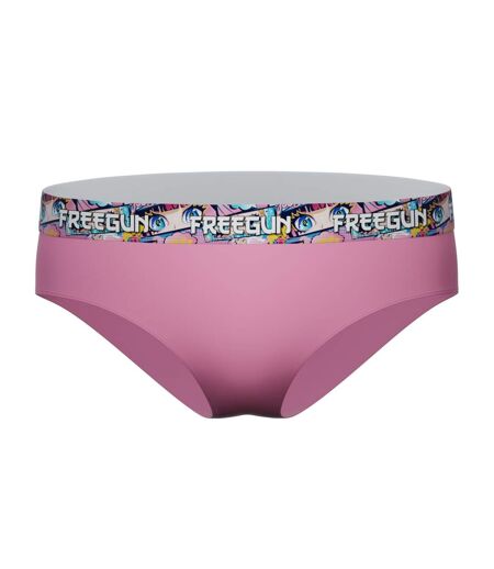 Lot  3 culottes femme en coton uni et ceinture imprimée Freegun