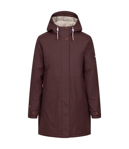 Doudoune Imperméable Unie À Capuche Ajustable Melissa Femme Beige Marron Trespass