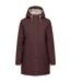 Doudoune Imperméable Unie À Capuche Ajustable Melissa Femme Beige Marron Trespass-2
