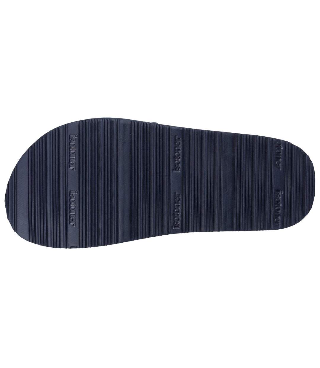 Isotoner Mules claquettes femme sandales plage d'été, semelles eva légères et confortable-4