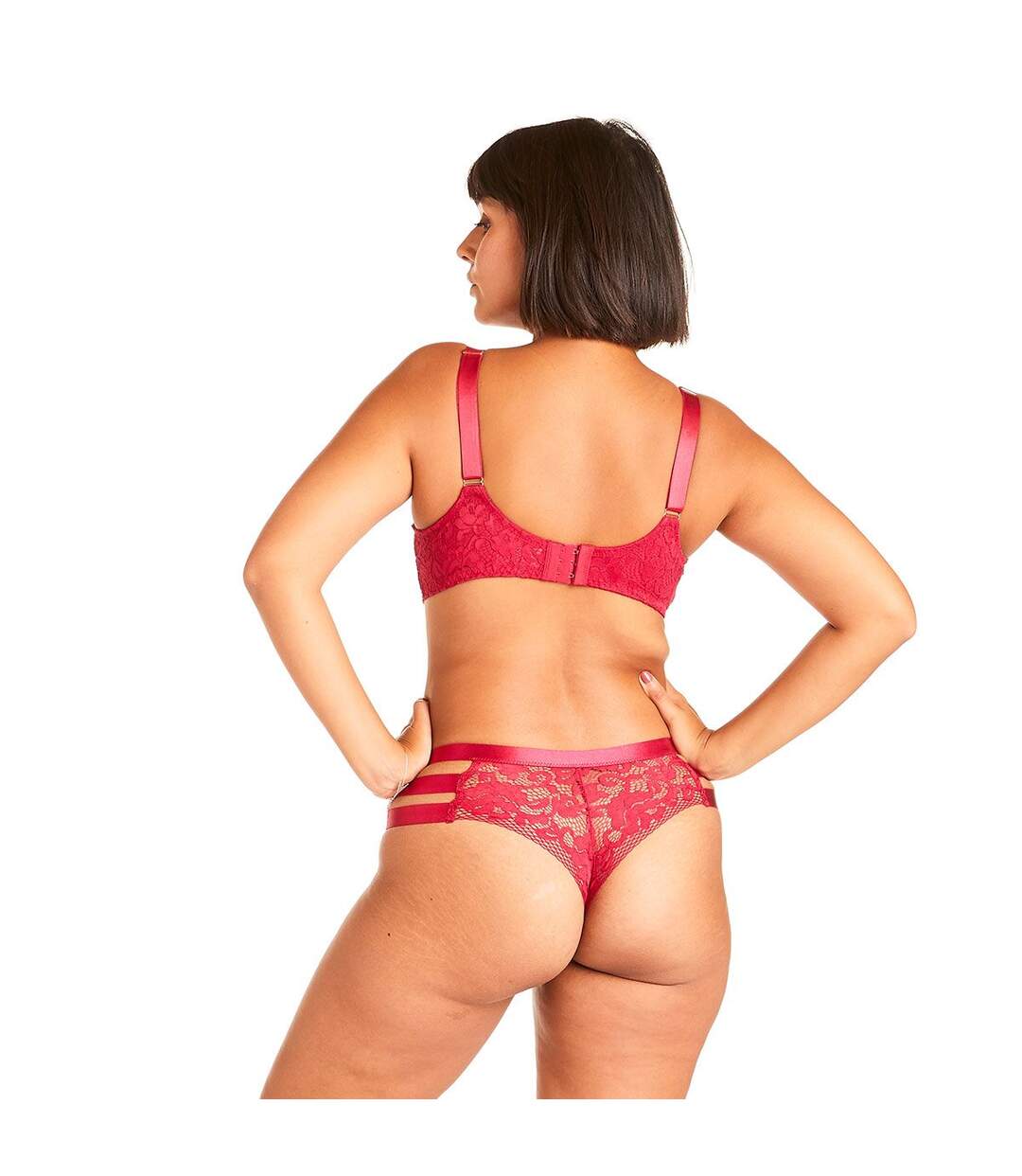 Soutien-gorge grand maintien bordeaux Danger