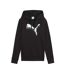 Sweat à capuche noir homme puma metallic hoodie-1