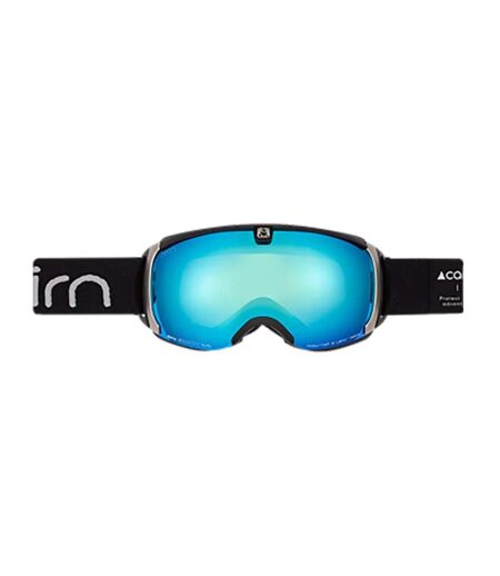 Masque de ski cairn noir avec écran miroir bleu cairn pearl spx3 mat