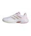 Womens/ladies Courtjam Control 3 Tennis Shoes White Metallic Pink Adidas-3