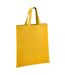 Brand Lab Cotton Short Handle Shopper Bag (Mustard Yellow) (One Size) - UTPC4966
