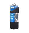 Trespass Mens Exhale Long Length Hiking Boot Socks (Black) - UTTP322