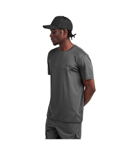 T-shirt Motif/style Logo Competition Homme Gris Boss