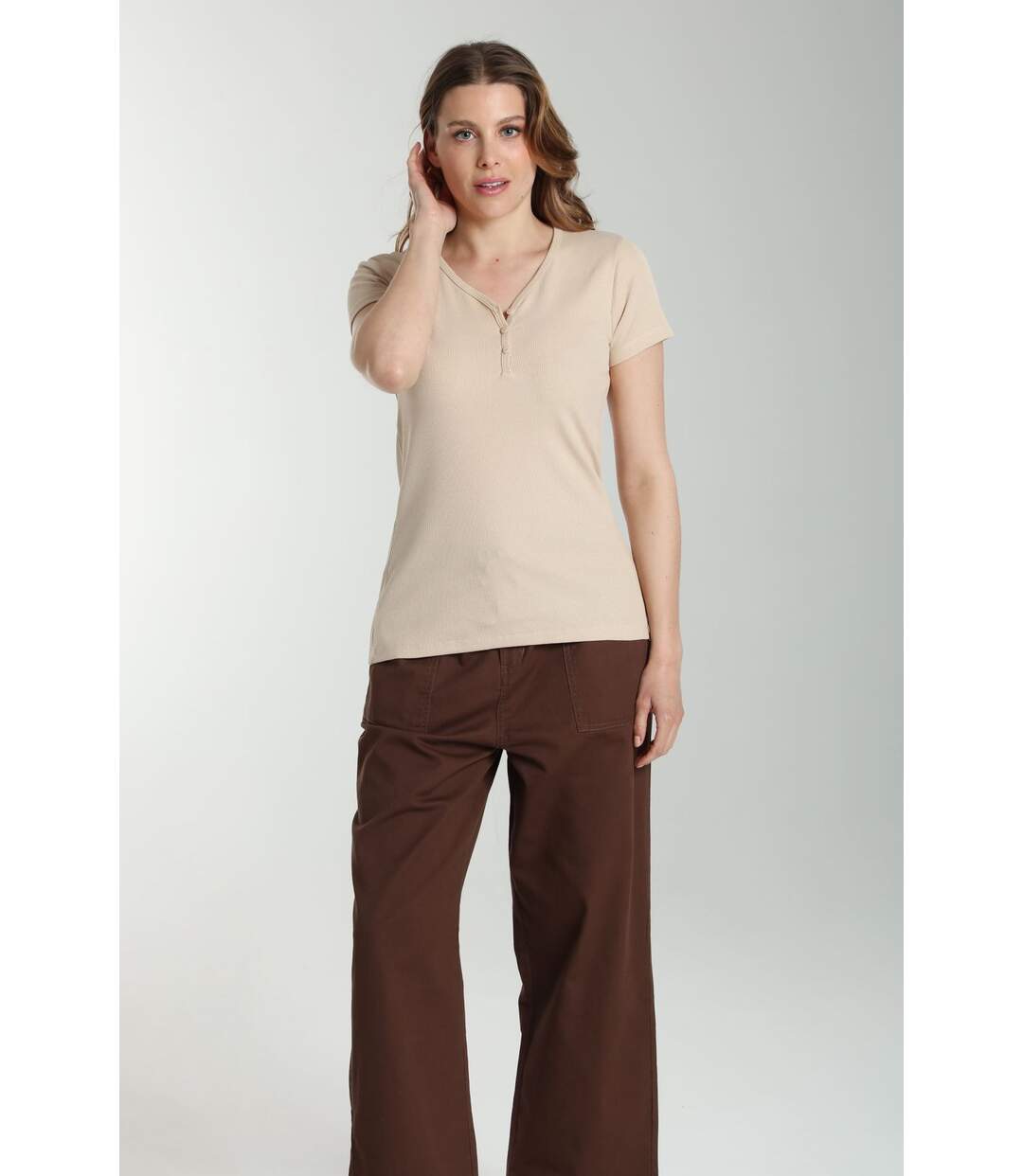 Tee Shirt Cotele Manches Courtes Femme Drew  | Gerard Pasquier | Gerard Pasquier-1
