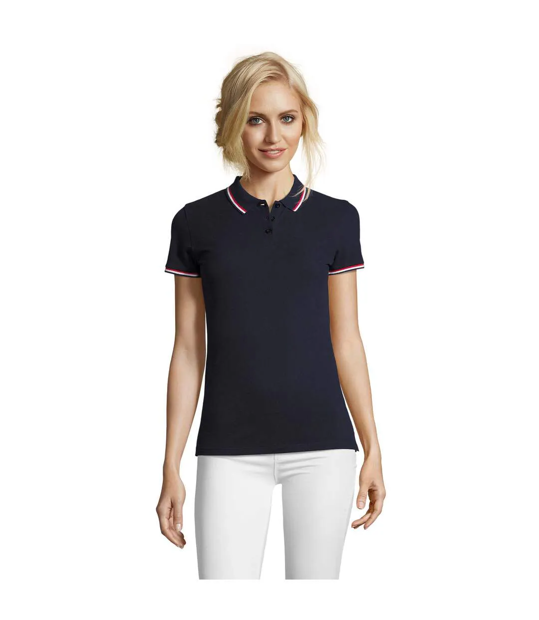 Polo Prestige Femme Bleu Marine Français SOLS-1