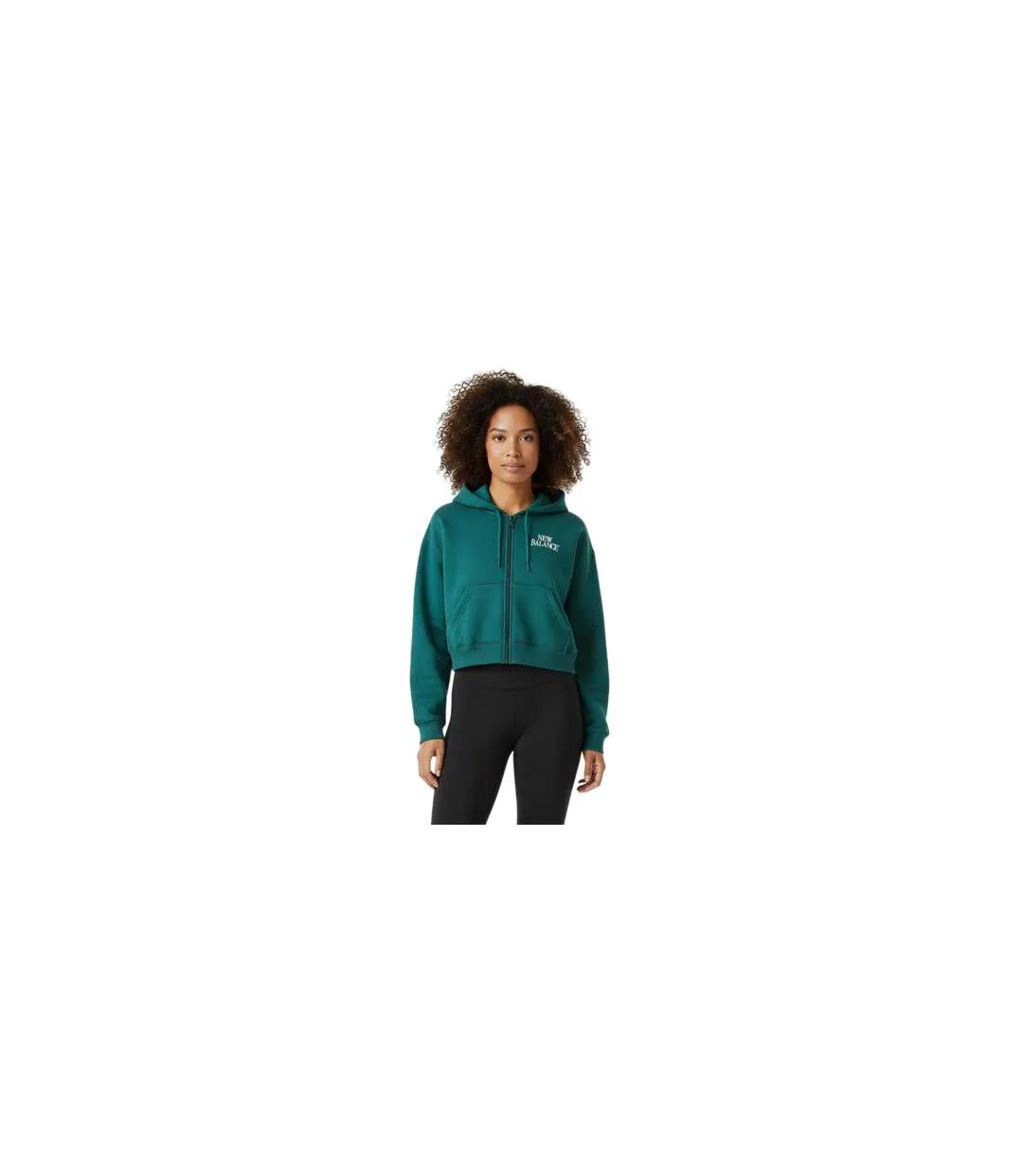 Veste À Capuche Femme Vert New Balance-1