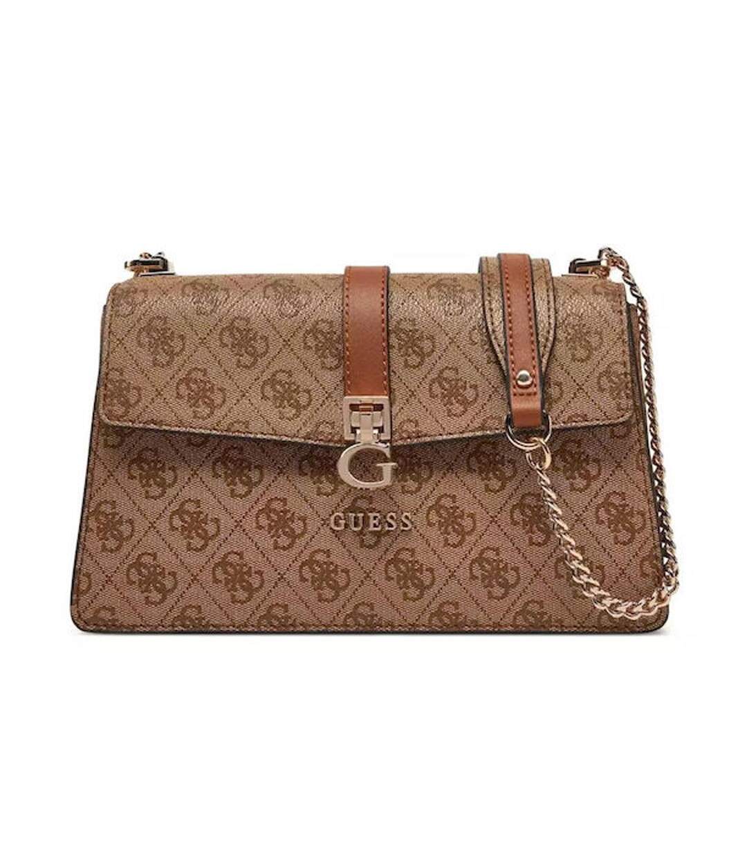 Sac à bandoulière marron femme guess zamira-1