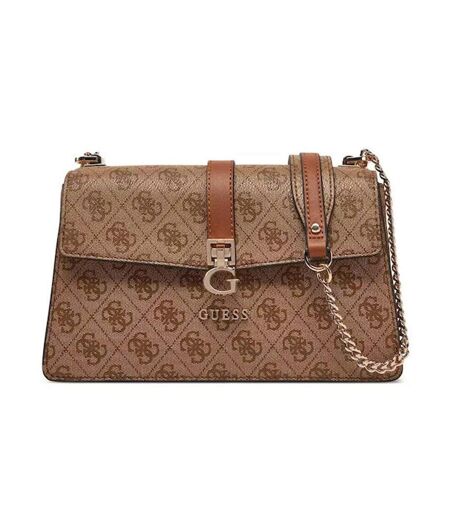 Sac à bandoulière marron femme guess zamira