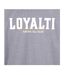 Unisex Adult Text Logo T-shirt Grey Loyalti-3