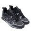 Womens/ladies Hexagon Suede Hex-tech Trainers Black Grey Cruyff-2
