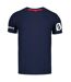 T-shirt Motif/style Imprimé Sur Manche Homme Bleu Marine Ozoshi-2