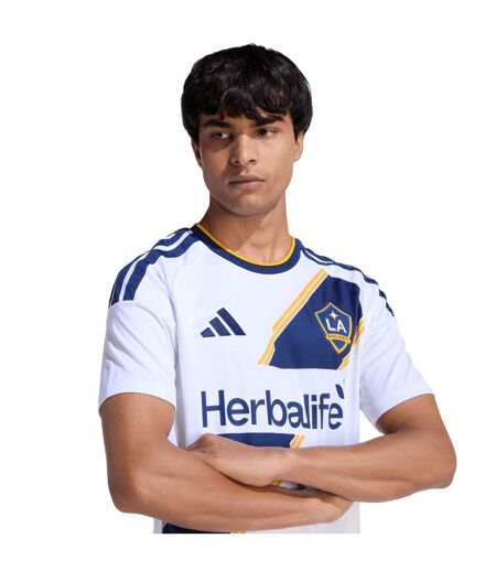 Mens 26/27 Adidas Home Jersey White Blue LA Galaxy