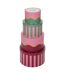 Lot de 4 Boîtes Déco Chéri 25cm Rouge-1