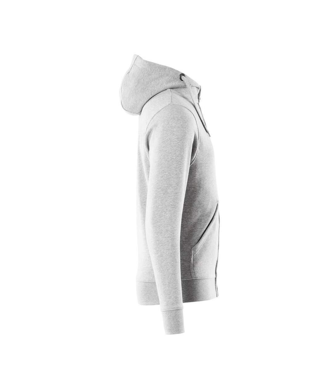 Mens Crossover Gimont Full Zip Hoodie Grey Flecked Mascot-4