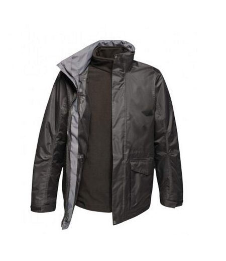Regatta Mens Benson III 3-in-1 Breathable Jacket (Black/Black)