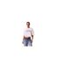 Haut Court Motif/style Logo Arqué Femme Blanc Vif Calvin Klein-1