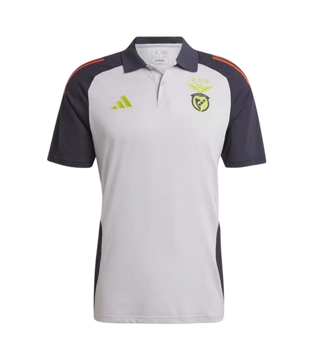 Polo Motif/style Sl Benfica 2024/2025 Homme Gris Uni Rouge Adidas-2