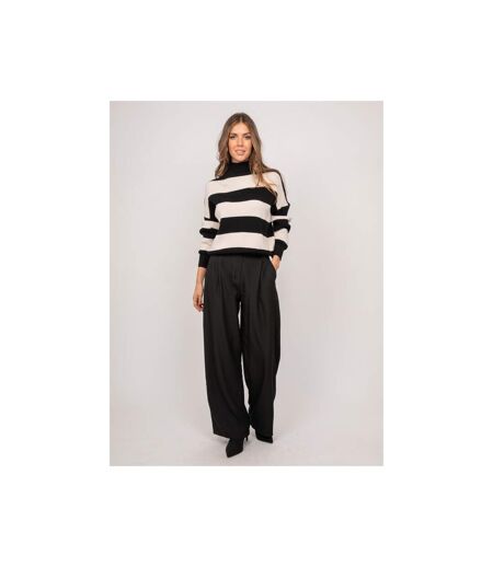 Pull rayé col montant KANELLE - Dona X Lisa