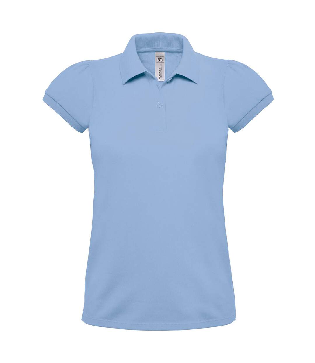 Polo lourd manches courtes - femme - PW460 - bleu ciel-2