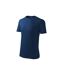 Mens Classic New T-shirt Dark Blue Adler-3