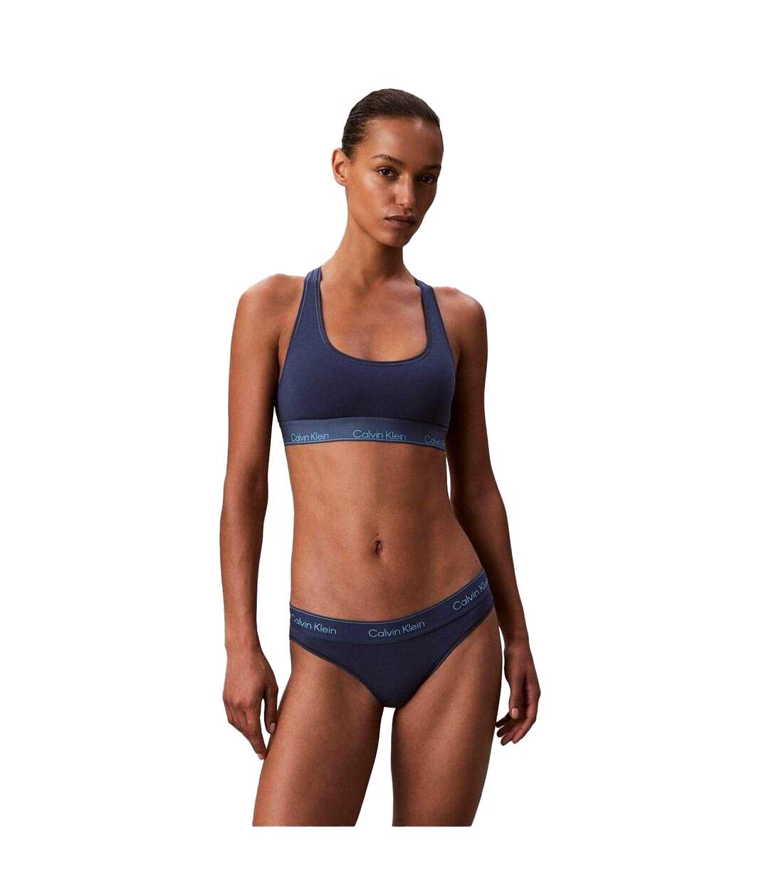 Brassière Motif/style Logo Femme Bleu Foncé Calvin Klein-3
