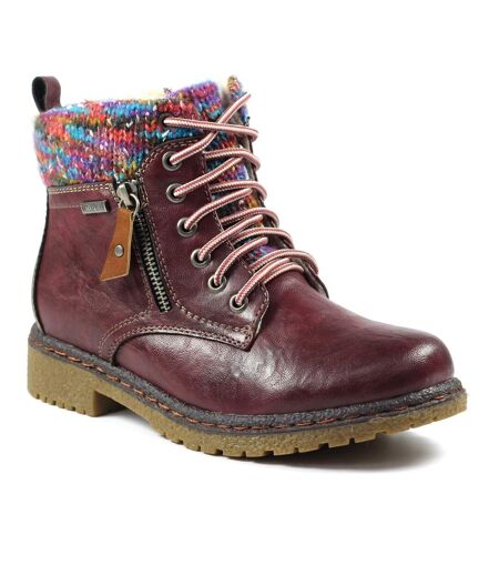Bottines Jalapeno Femme Bordeaux Lunar