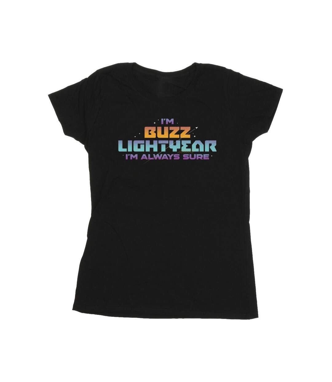 Disney T-shirt en coton Femme/Ladies Lightyear Always Sure Text (Noir) - UTBI29225-1
