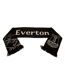 Everton FC React Crest Scarf (Black/White) (One Size)