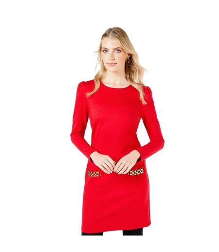 Robe droite femme rouge Principles