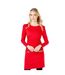 Robe droite femme rouge Principles