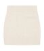 Womens/ladies Logo Knitted Mini Skirt Grey Couture-2
