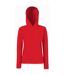 Fruit Of The Loom Ladies Lady Fit Hooded Sweatshirt / Hoodie (Red) - UTBC363