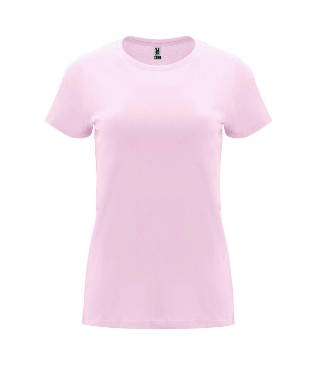 Womens/ladies Capri Short-sleeved T-shirt Light Pink Roly-1