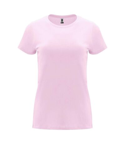 Womens/ladies Capri Short-sleeved T-shirt Light Pink Roly