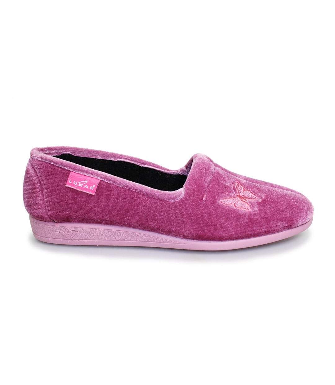 Chaussons femme rose Lunar-2