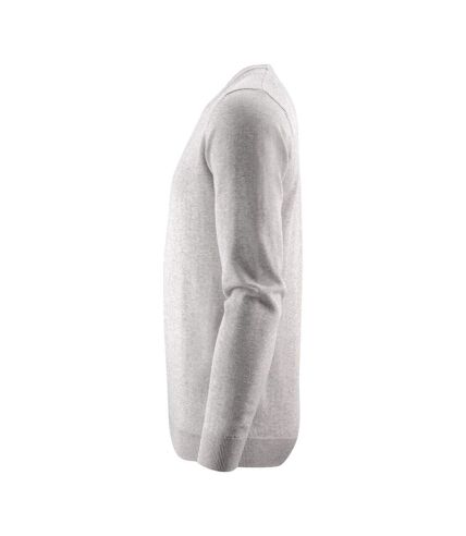 James Harvest Mens Ashland Round Neck Sweatshirt (Grey Melange) - UTUB360