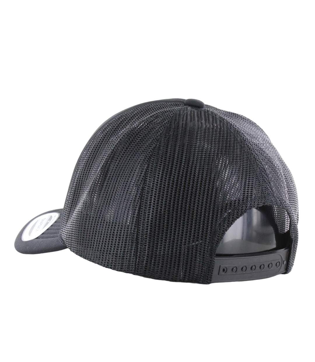 Casquette Trucker À Visière Incurvée En Mousse Noir Flexfit-2