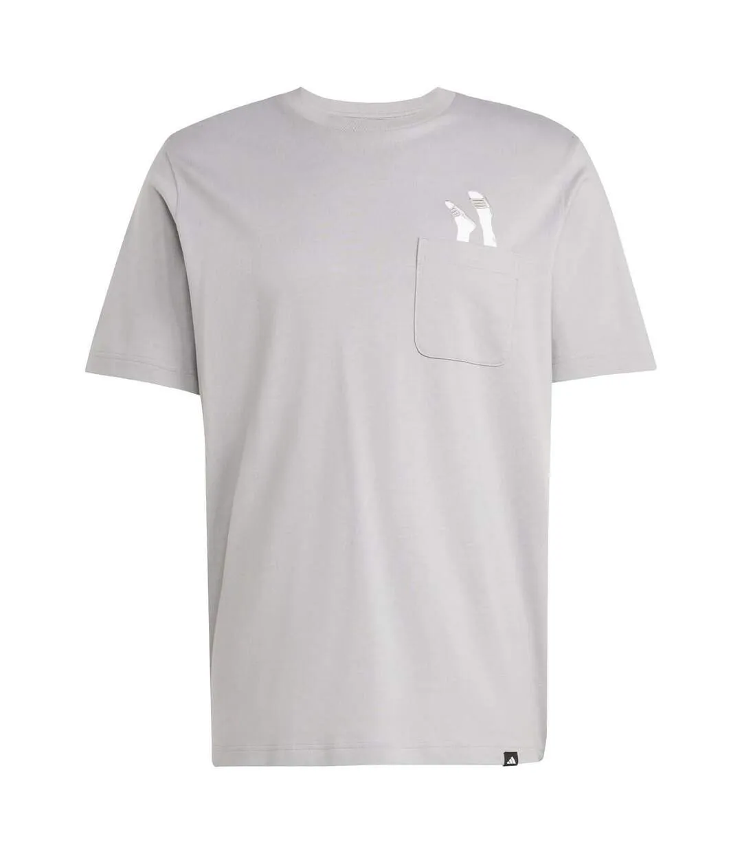 T-shirt Homme Gris Uni Adidas-2