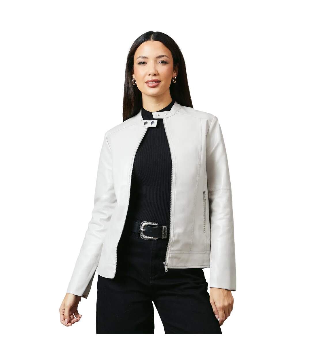 Veste femme blanc cassé Principles-1