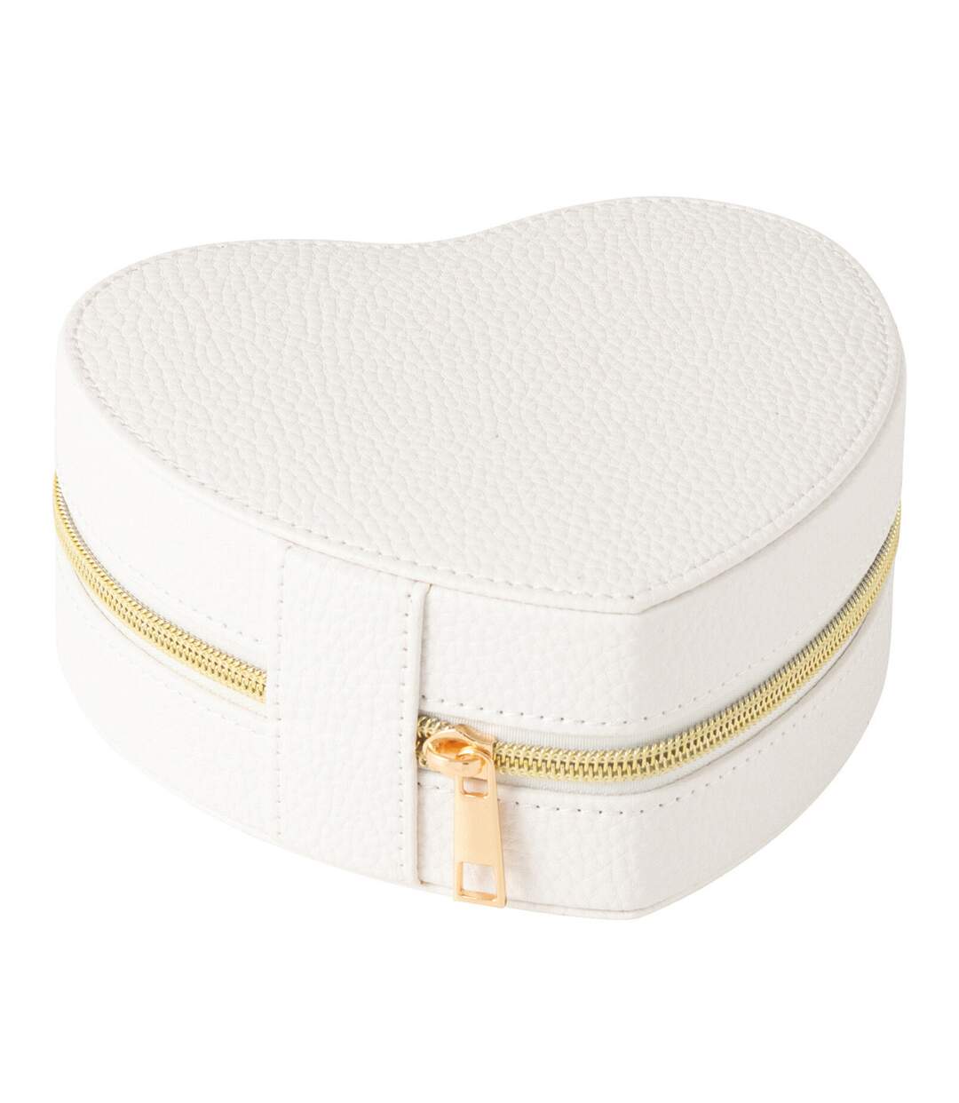 Boîte à Bijoux Cœur Ericka 16cm Blanc-1