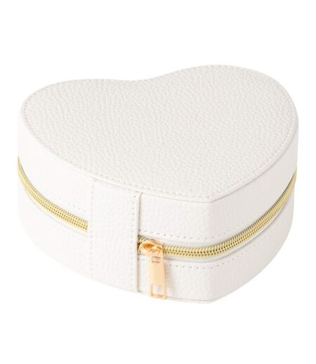 Boîte à Bijoux Cœur Ericka 16cm Blanc