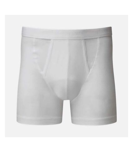 Fruit of the Loom Mens Classic Plain Boxer Shorts (Pack of 2) (White) - UTPC7282