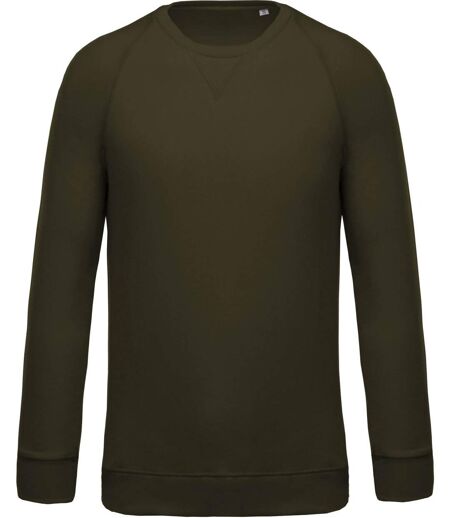 Sweat shirt coton bio - Homme - K480 - vert mousse